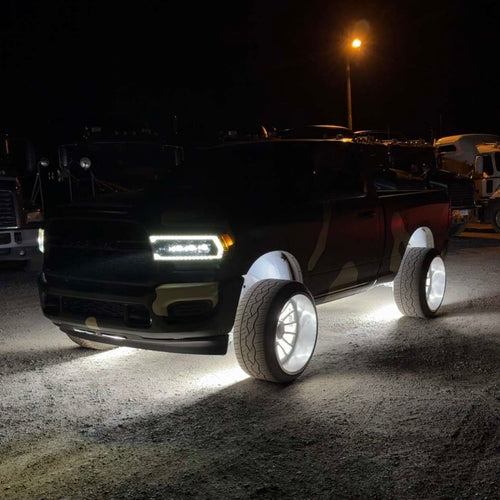 20 Row Pure White Wheel Lights