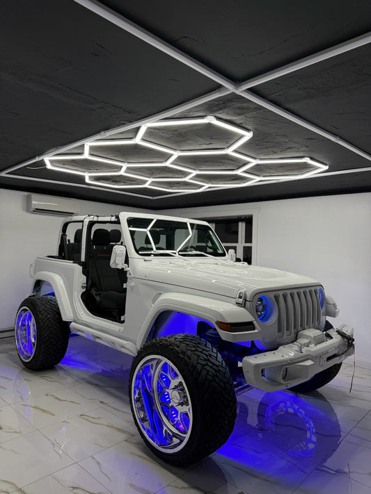 Quad / 4 Row RGBW Wheel Lights