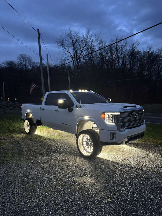 10 Row Pure White Wheel Lights