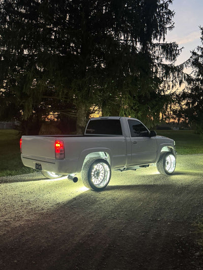 10 Row Pure White Wheel Lights