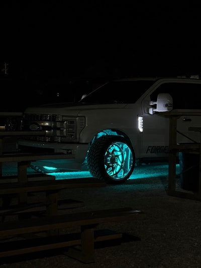 Quad / 4 Row RGBW Wheel Lights