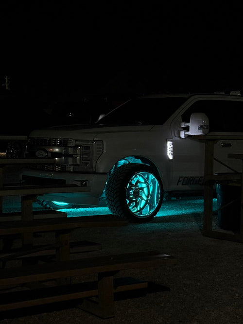 Quad / 4 Row RGBW Wheel Lights